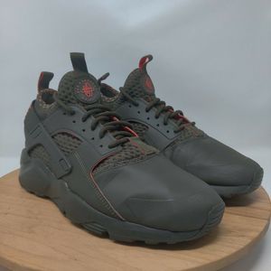Nike Air Huarache Run Ultra- Mens- Size 10- Olive- [875841-301]- Running Shoes